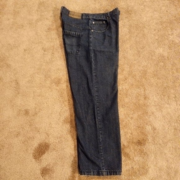 Joker Wide Leg Baggy Denim Blue Jeans Size 36×30 Dark Wash - Picture 3 of 10